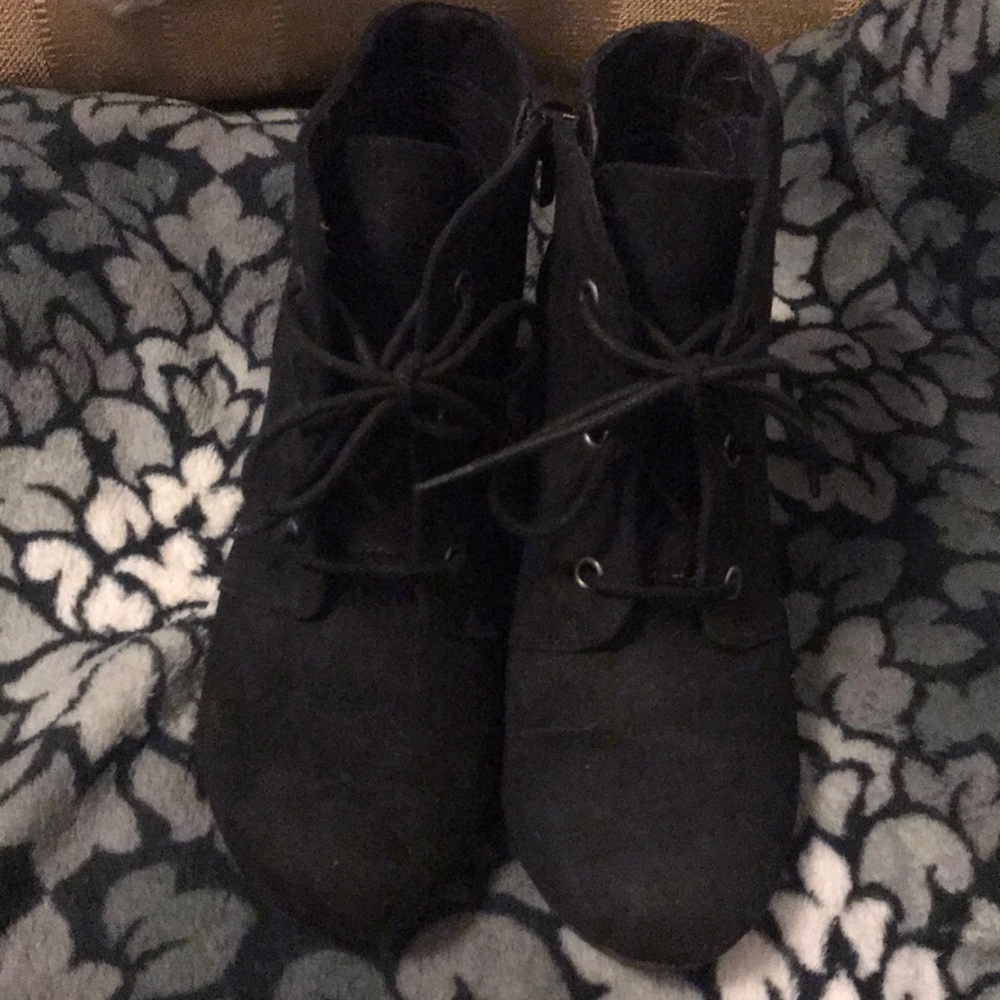 Black ankle boots
